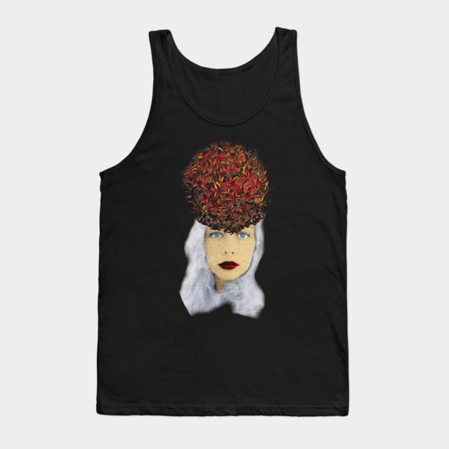 Portrait of a Parisian Girl Tank Top by Diego-t